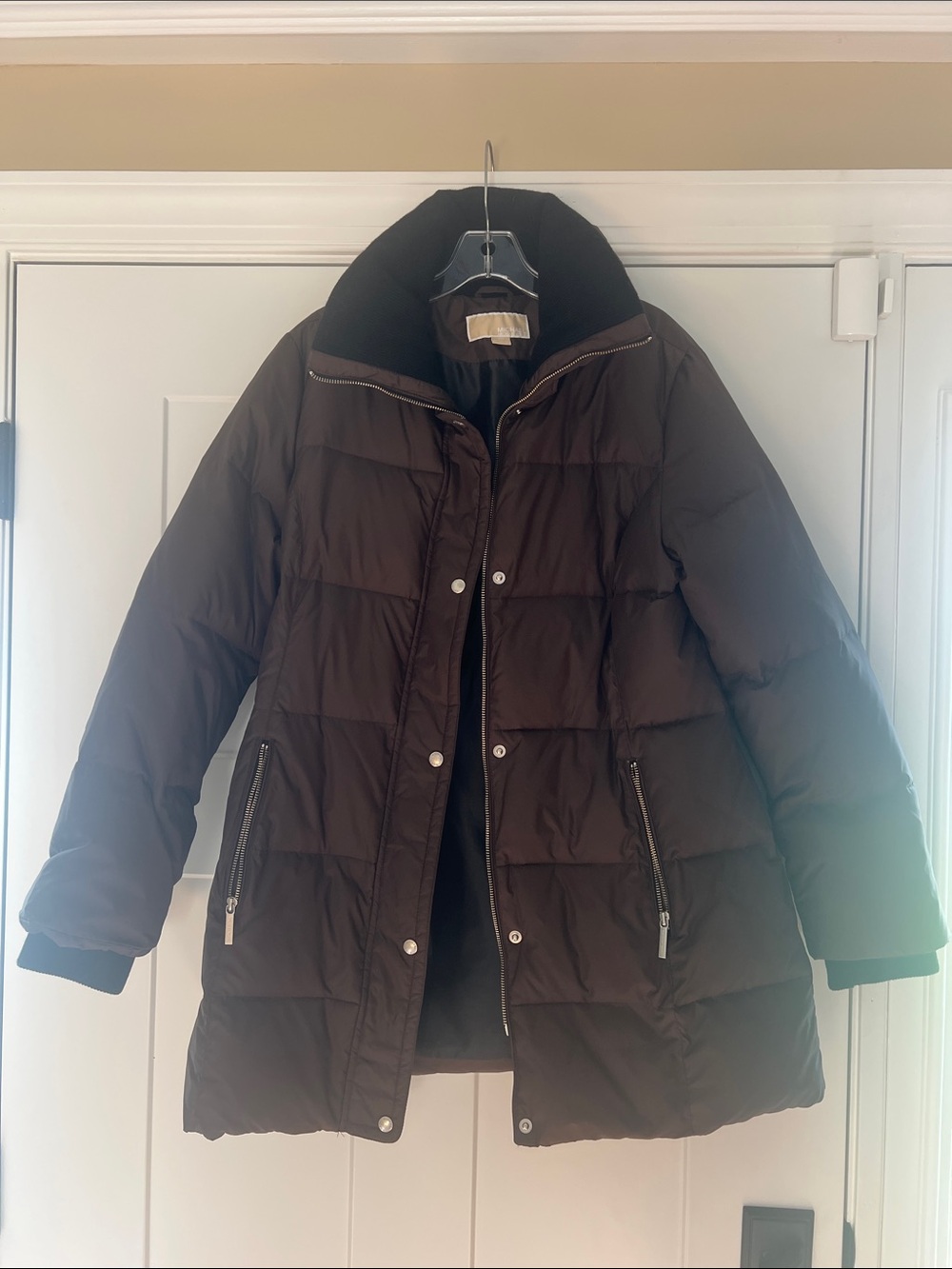 Michael Kors brown puffer winter jacket